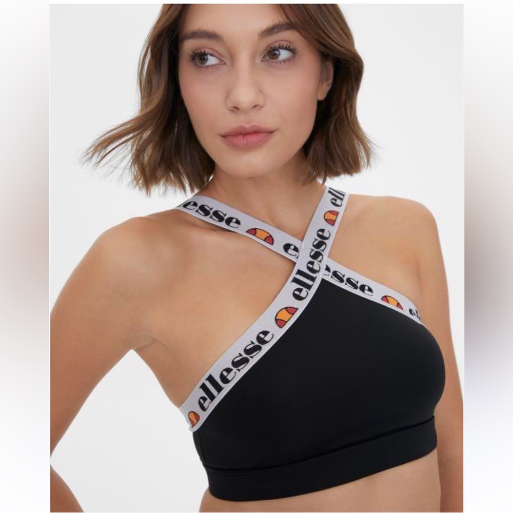 Ellesse giocona halter bikini top /sports bra criss cross straps
